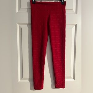 Red work out leggings, Brazilian brand